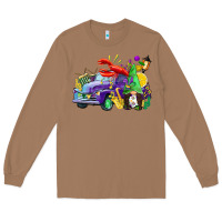 Toasted Coconut mardi gras gnome on the truck Long Sleeve Tee - CowGirlArtShop