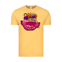 Vintage Mustard Personalized Girl Halloween Candy Vintage Tee - texasbilliewilder