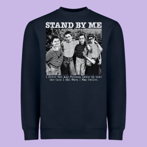 Stand By Me Distressed 80s Cult Classic Heavyweight Sweatshirt Designed By Tuandangui