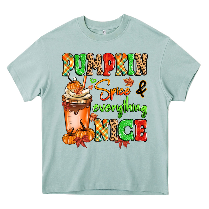 Pumpkin Spice And Everything Nice Heavy Core Tee by MaliasSmallBusiness | Teevron
