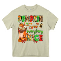 Mossy Pumpkin Spice And Everything Nice Heavy Core Tee - MaliasSmallBusiness