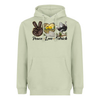 Matcha peace love ostrich Heavyweight Hoodie - LillyAllenDesigns