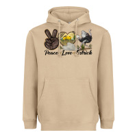Mushroom peace love ostrich Heavyweight Hoodie - LillyAllenDesigns