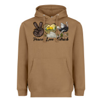 Toasted Coconut peace love ostrich Heavyweight Hoodie - LillyAllenDesigns