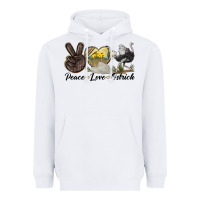 White peace love ostrich Heavyweight Hoodie - LillyAllenDesigns