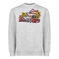 Heather Grey Kentucky 4th of July Heavyweight Sweatshirt - FaDigitalArtStudio