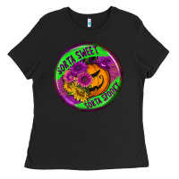 Halloween Round Earrings Ladies Tee | Teevron