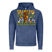 Vintage Denim Thankful Thankful Thankful Vintage Hoodie - NancyCooperArtShop