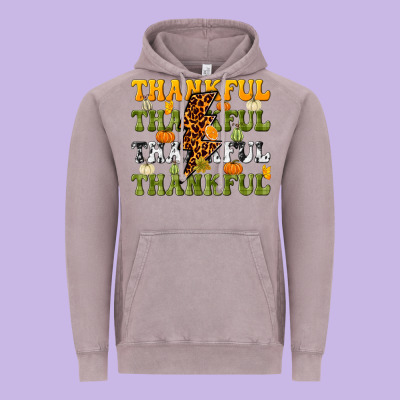 Thankful Thankful Thankful Vintage Hoodie Designed By Nancycooperartshop