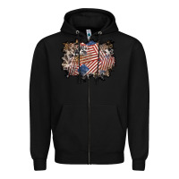 Black 4th of july background Zipper Hoodie - BundleAndBundleShop