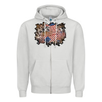 Dove Grey 4th of july background Zipper Hoodie - BundleAndBundleShop