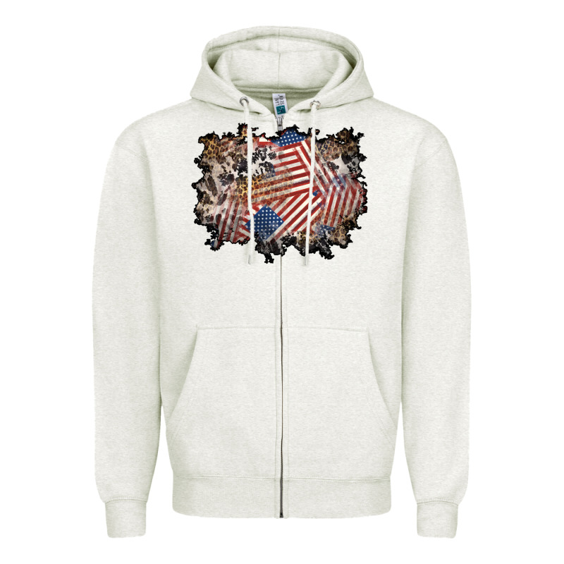 4th Of July Background Zipper Hoodie by BundleAndBundleShop | Teevron