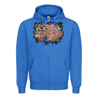 True Royal 4th of july background Zipper Hoodie - BundleAndBundleShop