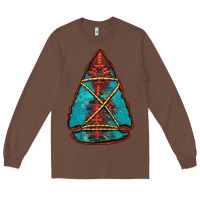 Chestnut turquoise glitter aztec arrowhead Long Sleeve Tee - Jasminsmagicworld