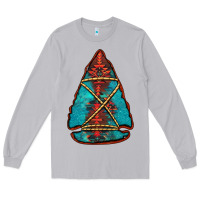 Moon Dust turquoise glitter aztec arrowhead Long Sleeve Tee - Jasminsmagicworld