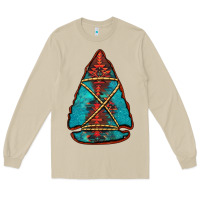 Mushroom turquoise glitter aztec arrowhead Long Sleeve Tee - Jasminsmagicworld