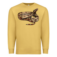 Antique Gold red tail boa snake Premium Sweatshirt - LillyAllenDesigns