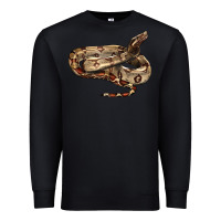 Black red tail boa snake Premium Sweatshirt - LillyAllenDesigns