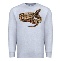 Heather Grey red tail boa snake Premium Sweatshirt - LillyAllenDesigns