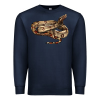 Navy red tail boa snake Premium Sweatshirt - LillyAllenDesigns