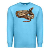 Ocean Blue red tail boa snake Premium Sweatshirt - LillyAllenDesigns