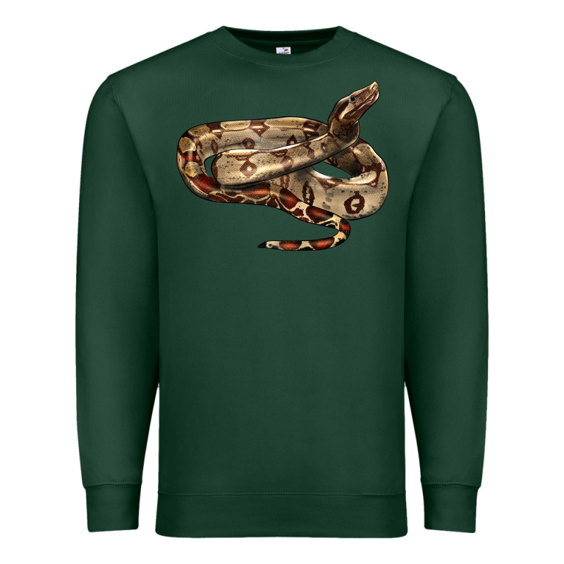 Red Tail Boa Snake Premium Sweatshirt by LillyAllenDesigns | Teevron
