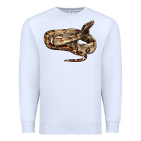 White red tail boa snake Premium Sweatshirt - LillyAllenDesigns