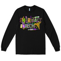 Black mardi gras pharmacy tech Long Sleeve Tee - CowGirlArtShop