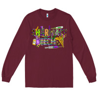 Burgundy mardi gras pharmacy tech Long Sleeve Tee - CowGirlArtShop