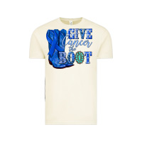 Vintage Arctic give cancer the boot colon cancer blue ribbon nca Vintage Tee - NancyCooperArtShop