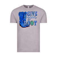 Vintage Zinc give cancer the boot colon cancer blue ribbon nca Vintage Tee - NancyCooperArtShop