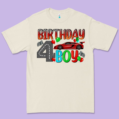 Birthday Boy 4 Premium Tee Designed By Bundleandbundleshop