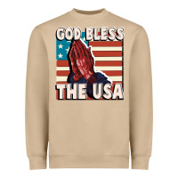 Mushroom God Bless the USA Heavyweight Sweatshirt - FaDigitalArtStudio
