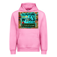 Fuchsia Pink the future of the world is in my classroom mousepad Urban Hoodie - BarkalooDesign