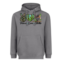 Storm Peace Love Sloths Heavyweight Hoodie - LillyAllenDesigns