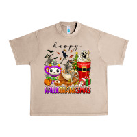French Oak happy hallothanksmas skeleton coffee cups Urban Heavy Tee - texasbilliewilder