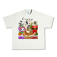 Pistachio happy hallothanksmas skeleton coffee cups Urban Heavy Tee - texasbilliewilder