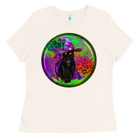 Bone halloween round earrings Ladies Tee - BundleAndBundleShop
