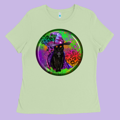 Halloween Round Earrings Ladies Tee Designed By Bundleandbundleshop