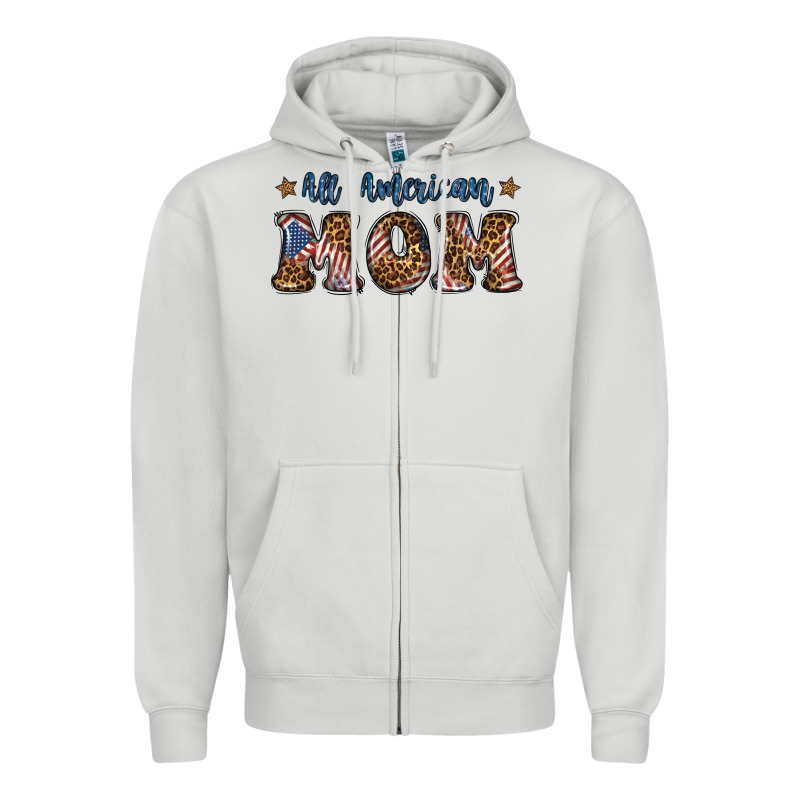 All American Mom Zipper Hoodie by BundleAndBundleShop | Teevron