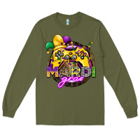 Army Green mardi gras gamer Long Sleeve Tee - CowGirlArtShop