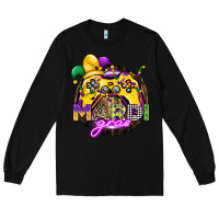 Black mardi gras gamer Long Sleeve Tee - CowGirlArtShop