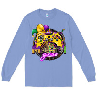 Colony Blue mardi gras gamer Long Sleeve Tee - CowGirlArtShop