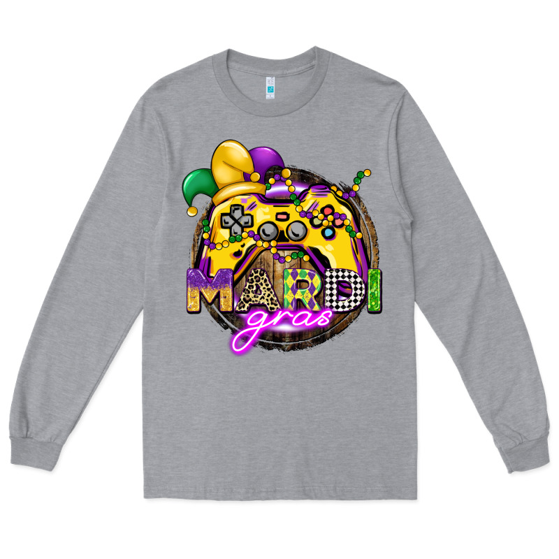 Mardi Gras Gamer Long Sleeve Tee by CowGirlArtShop | Teevron