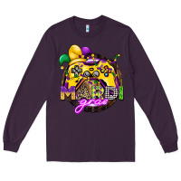 Plum mardi gras gamer Long Sleeve Tee - CowGirlArtShop