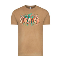 Vintage Camel I am a survivor peach ribbon Vintage Tee - NancyCooperArtShop