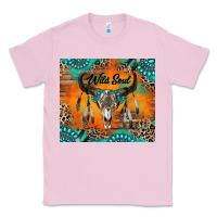 Bubblegum Pink wild soul boho bull skull Classic Tee - RanaPortraitStore