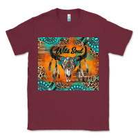 Burgundy wild soul boho bull skull Classic Tee - RanaPortraitStore