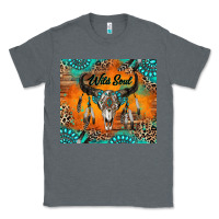 Charcoal Heather wild soul boho bull skull Classic Tee - RanaPortraitStore