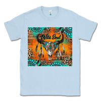 Dusty Blue wild soul boho bull skull Classic Tee - RanaPortraitStore